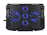 ENHANCE Cryogen - Notebook cooling pad - 17" - black with blue accents 1 thumbnail image