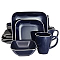 Gibson Home Square Dance 16-Piece Dinnerware Set, Cobalt 1 thumbnail image