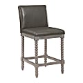 Office Star Abbott Spindle Counter Stool, Brushed Gray/Pewter 1 thumbnail image