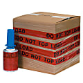 GoodWrappers® Preprinted Identiwrap Stretch Film, "Do Not Top Load," 80 Gauge, 5" x 500', Pack Of 6