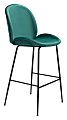 Zuo Modern Miles Bar Chair, Green/Black