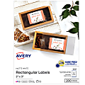 Avery® Printable Labels With Sure Feed®, Rectangle, 2" x 3", Matte White, Pack Of 200 1 thumbnail image