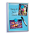FORAY™ Magnetic Dry-Erase Board, 8 1/2" x 11", Blue Board, Silver Frame