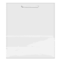 Amscan Glossy Paper Gift Bags, XL, White, Pack Of 4 Bags 1 thumbnail image