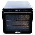 Nesco 600W 7-Tray Stainless Steel Digital Food Dehydrator, 13-1/2”H x 12-1/4”W x 15-3/4”D, Metallic 1 thumbnail image