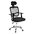Mind Reader Ergonomic Mesh High-Back Swivel Executive Office Chair, 42 1/2-47"H, Black 1 thumbnail image
