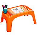 LapGear® Turtle Table, 9-5/8”H x 22-7/16”W x 15-1/8”D, Orange