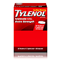 TYLENOL® Extra Strength Caplets, Fever Reducer and Pain Reliever, 500 mg, 2 Caplets Per Packet, Box Of 50 Packets 1 thumbnail image
