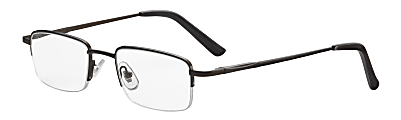 ICU Eyewear Men's Titanium Reading Glasses, Gunmetal, 2.25x