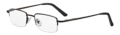 ICU Eyewear Men's Titanium Reading Glasses, Gunmetal, 2.25x 1 thumbnail image