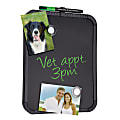 FORAY™ Magnetic Dry-Erase Whiteboard, 8 1/2" x 11", Black Whiteboard, Plastic Frame With Black Finish 1 thumbnail image