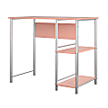 Ameriwood™ Home Garrett Metal 36"W Student Desk, Pink 1 thumbnail image