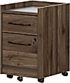 South Shore Helsy 15-1/2"W x 18-1/4"D Lateral 2-Drawer Mobile File Cabinet, Natural Walnut 1 thumbnail image