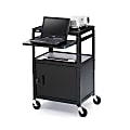 Bretford CA2642NS-E5 Multipurpose Cart with Cabinet - Black 1 thumbnail image