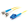 C2G-7m LC-ST 9/125 OS1 Simplex Singlemode PVC Fiber Optic Cable - Yellow - 7m LC-ST 9/125 Simplex Single Mode OS2 Fiber Cable - Yellow - 23ft 1 thumbnail image