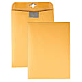 Quality Park™ Postage Savings ClearClasp® Envelopes, 9" x 12", Brown Kraft, Pack Of 100