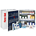 First Aid Only 3-Shelf First Aid Metal Cabinet, 16-3/16”H x 5-1/2”W x 15”D, White, Set Of 675 Pieces 1 thumbnail image