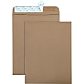 Quality Park Redi-Strip Catalog Envelopes With Peel & Seal Closure, 9" x 12", 100% Recycled, Kraft, Box Of 100