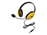 Califone Listening First Stereo Headset 2800YL-AV - Headset - full size - wired - yellow