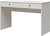 Ameriwood Home The Loft 48"W Writing Desk With 2-Drawers, White