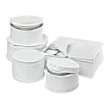 Honey-Can-Do 5-Piece Dinnerware Storage Set, Small Size, White 1 thumbnail image