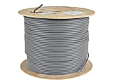 Eaton Tripp Lite Series Cat5e 350 MHz Solid Core (UTP) PVC Bulk Ethernet Cable - Gray, 1000 ft. (304.8 m), TAA - Bulk cable - 1000 ft - UTP - CAT 5e - solid - gray