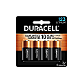 Duracell® Photo 3-Volt 123 Lithium Battery, Pack Of 4