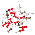 Office Depot® Brand Pushpins, Irregular, 1/2", Assorted Colors, Pack Of 50 1 thumbnail image
