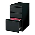 Lorell® 22-7/8"D Vertical 3-Drawer Mobile Pedestal File Cabinet, Black 1 thumbnail image