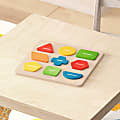Flash Furniture Bright Beginnings Commercial Grade Birch Plywood STEM Sorting Shapes And Colors Puzzle Board, Grades Pre-K To 4, Beech 1 thumbnail image
