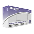Tradex International Powder-Free Vinyl Exam Gloves, Large, Clear, Box Of 100 1 thumbnail image