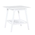 Linon Liberty End Table With Shelf, 22"H x 22"W x 22"D, White 1 thumbnail image