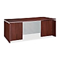 Lorell® Ascent Series Desk Shell, 60"W x 30"D, Mahogany