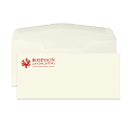 Gummed Seal, Stationery Envelopes, 4-1/8" x 9-1/2",  1-Color Raised Print, Custom #10, 24 lb. Ecru Smooth, Box Of 250 1 thumbnail image