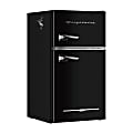 Frigidaire 2-Door Retro 3.2 cu ft Compact Bar Fridge with Freezer and Side Bottle Opener, Black 1 thumbnail image