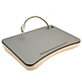 SPI Lap Desk With Cordless Light, Gray/Cream