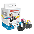 Office Depot® Brand Remanufactured Cyan, Magenta, Yellow Ink Cartridge Replacement For HP 02, Pack Of 3