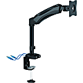 Lorell® Mounting Arm For Monitor, Single 27 Screen Support, Black
