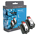 Office Depot® Brand Remanufactured Black Ink Cartridge Replacement For HP 02, Pack Of 2