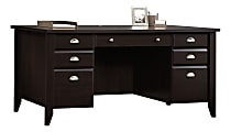 Sauder® Shoal Creek 66"W Executive Computer Desk, Jamocha Wood 1 thumbnail image