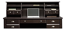 Sauder® Shoal Creek Organizer Hutch, 17-7/8"H x 65-1/8"W x 12-3/4"D, Jamocha Wood 1 thumbnail image