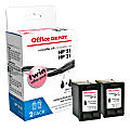 Office Depot® Brand Remanufactured Black Ink Cartridge Replacement For HP 21, Pack Of 2, OD221-2