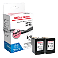 Office Depot® Brand Remanufactured Black Ink Cartridge Replacement For HP 92, Pack Of 2, OD292-2