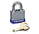 Master Lock High Security Padlock - Keyed Different - 0.18" Shackle Diameter - Cut Resistant, Rust Resistant - Steel - Silver - 1 Each