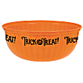 Amscan Trick-Or-Treat Serving Bowls, 6 Qt, Orange, Pack Of 5 Bowls 1 thumbnail image