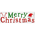 Amscan 220220 Merry Christmas Long Gel Clings, 3" x 3", Multicolor, Set Of 4 Clings 1 thumbnail image