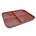 GET Enterprises 5-Compartment Bento Tray, Red