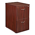Lorell® Ascent 22"D Vertical 2-Drawer File Cabinet, Mahogany