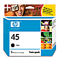 HP 45, Black Ink Cartridges (C6650BN), Pack Of 2 1 thumbnail image