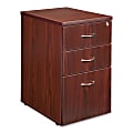 Lorell® Ascent 22"D Vertical 3-Drawer File Cabinet, Mahogany